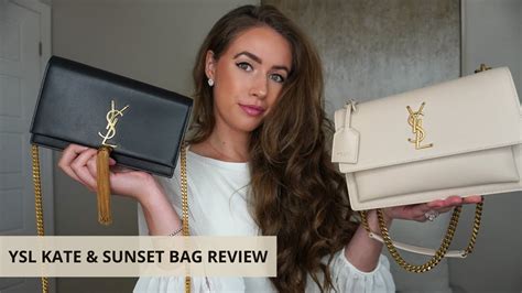 YSL SAINT LAURENT KATE SMALL & SUNSET MEDIUM BAG 